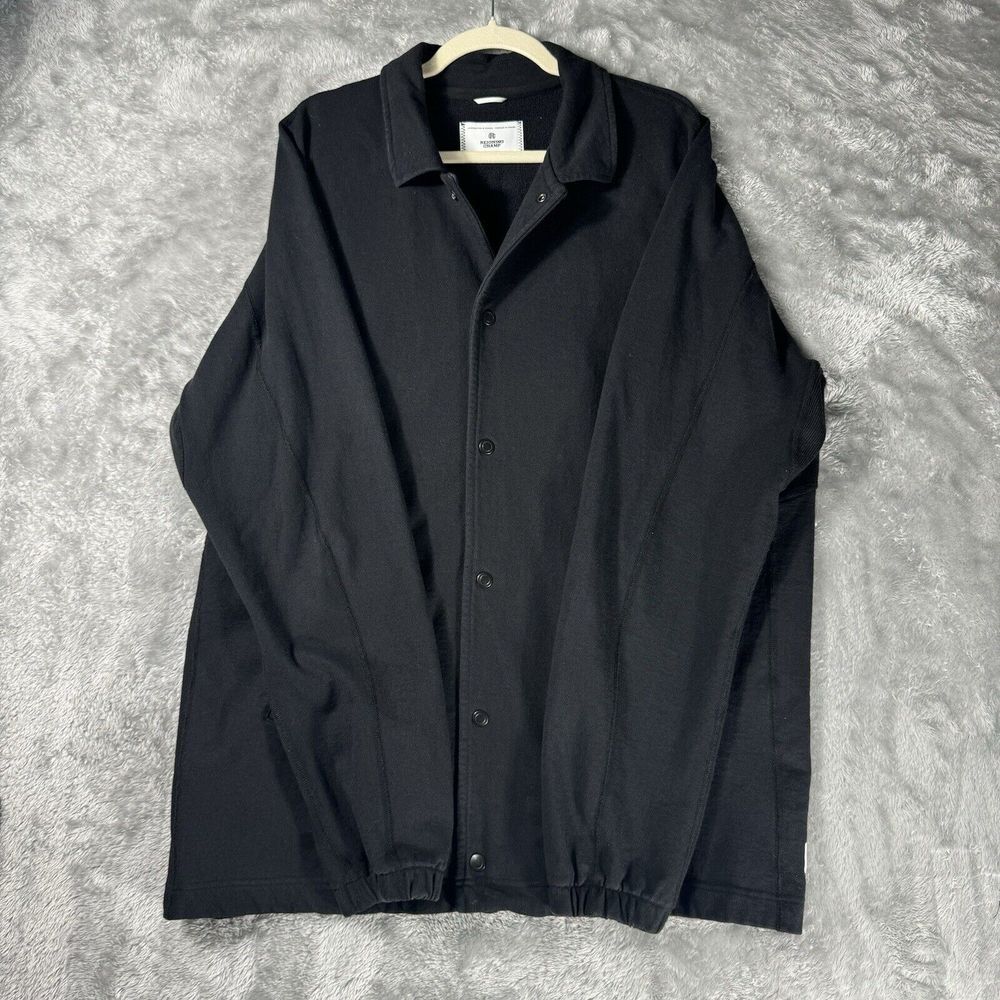 Reigning Champ Jacket Size XXL Black Cotton Spandex Stretch‎ Classic